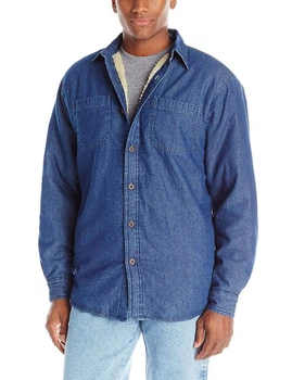 Джинсовая куртка-рубашка Wrangler на подкладке – Indigo M (ZHCED0B)