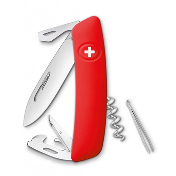 Швейцарский складной нож Swiza D03,красный
