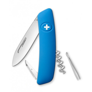 Швейцарский складной нож Swiza D01,синий