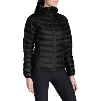 Куртка Eddie Bauer Womens Downlight StormDown Hooded Jacket BLACK XS Черный (1075BLK)