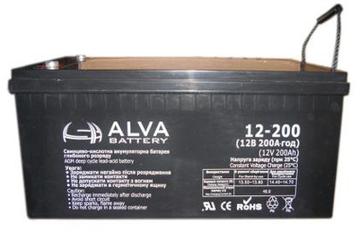 Аккумулятор AGM - 200 Ач 12В - ALVA AW12-200