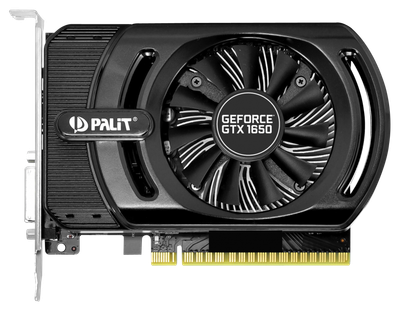 Відеокарта Palit PCI-Ex GeForce GTX 1650 StormX 4GB GDDR5 (128bit) (1485/8000) (HDMI, DVI-D) (NE51650006G1-1170F)