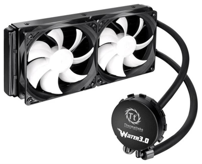 Система водяного охлаждения Thermaltake Water 3.0 Extreme S (CLW0224-B), Intel: 2011/1150/1151/1155/1156/1366, AMD: FM1/FM2/AM2/AM2+/AM3/AM3+, 270x120x27 мм, 4-pin