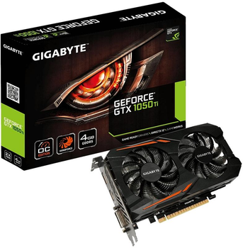 Видеокарта GF GTX 1050 Ti 4Gb GDDR5 OC Gigabyte (GV-N105TOC-4GD)