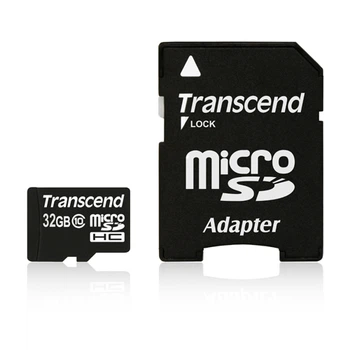 Карта памяти MicroSDHC 32GB Class 10 Transcend Premium + SD-adapter (TS32GUSDHC10)