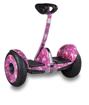 Гироскутер с ручкой для детей и взрослых SNS M1Robot mini (54v) - 10,5 дюймов (Music Edition) Space Violet (Сиреневый космос). 31199