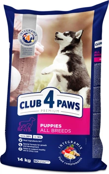Сухой корм для щенков Club 4 Paws (Клуб 4 Лапы) Премиум с высоким содержанием курицы 14 кг (4820083909696)(B4530101)