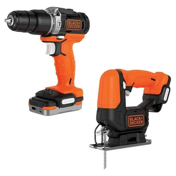 Набор из двух аккумуляторных электроинструментов BLACK+DECKER BDCK122S1S