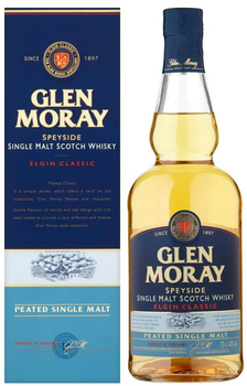 Віскі Glen Moray Peated Single Malt 5 років 0,7 л 40% (5060116321104)