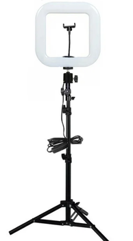 Светодиодная LED лампа D35 Square Light 28 см + Студийный штатив Stend 210 см