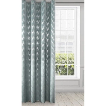 Дизайнерская портьера EuroFirany DESIGN 91 DIVA LINE 140 х 250 см (5903571040497) серо-зелёная