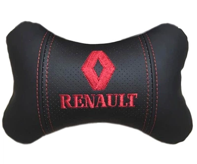 Автомобільна подушка АвтоХоп на підголовник з червоним логотипом Renault