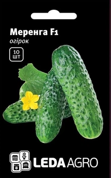 Меренга F1 Огірок Самозапильний Насіння Leda Agro 10 шт