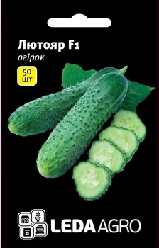 Лютояр F1 Огірок Самозапильний Насіння Leda Agro 50 шт