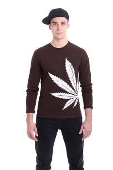 Реглан Мужской AndreStar Cannabis Коричневый XXL (3251)