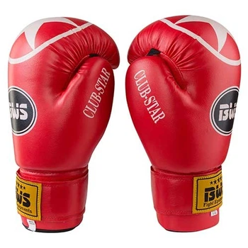 Боксерские перчатки BWS ClubStar 12oz красный