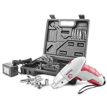 Аккумуляторная отвертка Intertool DT8 Бело-красный 0301