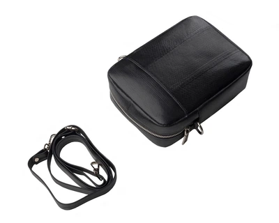 Сумка из кожи морской змеи Ekzotic Leather Черная (snc 10_1)