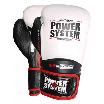 Перчатки для бокса PowerSystem PS 5004 Impact White 10 oz - 144993
