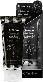 Очищающая маска-пленка для лица Farmstay Charcoal Black Head Peel-Off Mask Pack с углем 100 г (8809480772412)