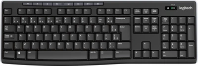 Klawiatura bezprzewodowa Logitech K270 Wireless DEU Black (920-003052)