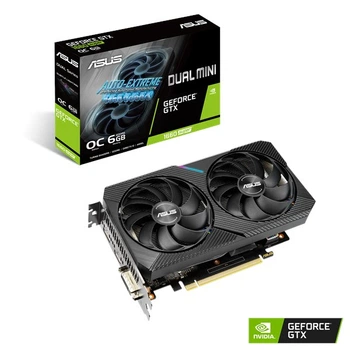 Видеокарта GF GTX 1660 Super 6GB GDDR6 Dual Mini OC Asus (DUAL-GTX1660S-O6G-MINI)