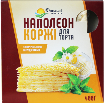 Коржі для торта Домашні продукти 400г Наполеон