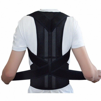 Корректор осанки корсет Back Pain Need Help для ровной спины от сутулости Черный