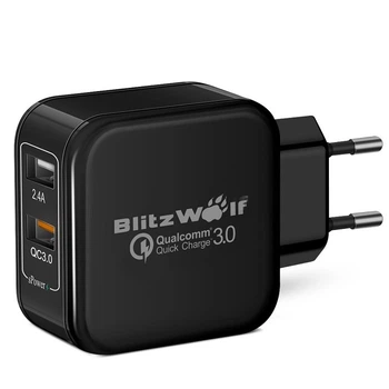 Зарядное устройство Blitzwolf USB S6 Black