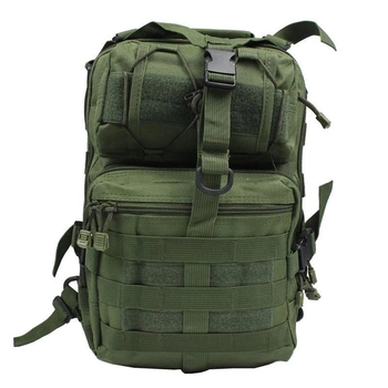 Рюкзак сумка тактическая военная штурмовая Oxford 600D на одно плечо 20 л Green