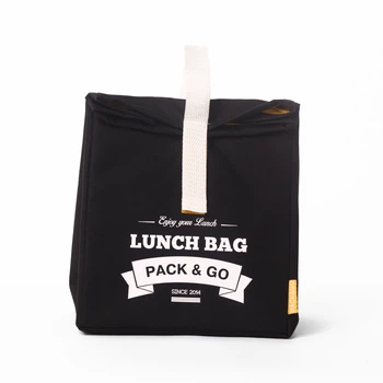 Термосумка Lunch Bag (Ланч Бег) Pack and Go "Lunch Bag L" черный (LB208)