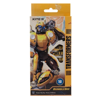 Пастель масляная, 12 цветов, Kite Transformers BumbleBee Movie TF19-071