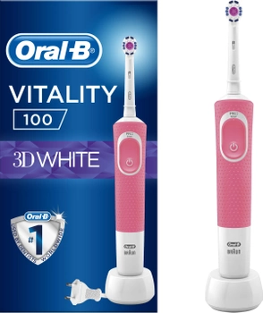 Электрическая зубная щетка ORAL-B BRAUN Vitality 3D White/D100 Pink (4210201262169_4210201234173)