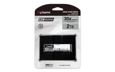 Твердотельный накопитель SSD M.2 Kingston 2TB KC2000 NVMe PCle 3.0 4x 2280 (SKC2000M8/2000G)