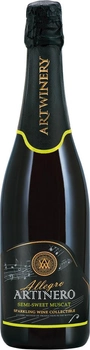 Упаковка вина игристого Artinero мускатное белое полусладкое 0.75 л 10-13.5% 6 бутылок (4820176061829G)
