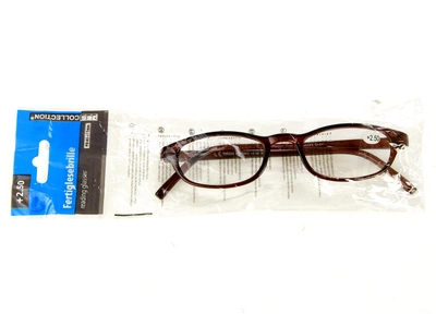 Очки для чтения + 2,5 Jes collection коричневый-прозрачный R3-570099