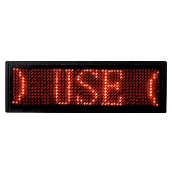 LED бейдж електронний UKC B1248 Red (5038)