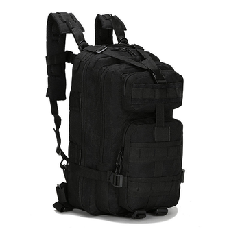 Тактический штурмовой военный рюкзак 25 литров Черный HunterArmor