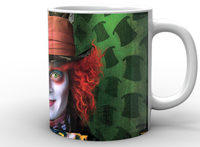 Кружка GeekLand белая Алиса в стране чудес Alice in Wonderland шляпник AW.02.009