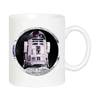 Кружка белая Звёздные войны Star Wars R2 D2 керамика, белого цвета 330мл.