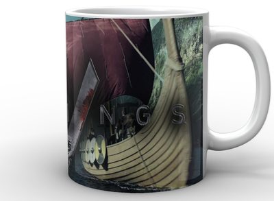 Кухоль GeekLand білий Вікінги Vikings VK.02.009