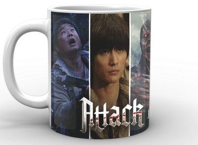 Кружка Geek Land белая Атака Титанов Attack on Titan герои AT.02.002