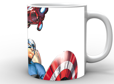 Кружка GeekLand белая Железный Человек Iron Man капитан америка и железный человек IM.02.018