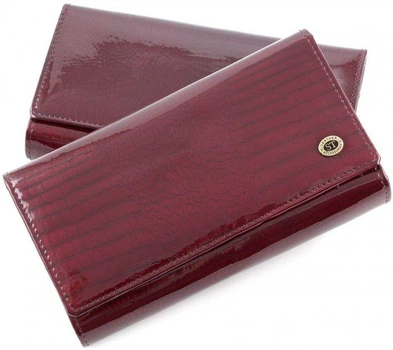 Женский кошелек кожаный ST Leather (S8001A) 98276 Бордовый