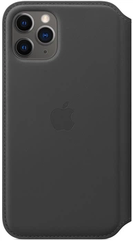 Etui z klapką Apple Leather Folio do Apple iPhone 11 Pro Black (MX062)