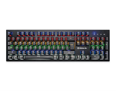 Клавиатура REAL-EL M14 Backlit Black USB