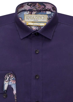 Сорочка Княжич 128-134/31 Т. фіолетовий Ribon A 90