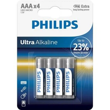 Батарейка Philips AAA LR03 Ultra Alkaline 4 шт для пульта