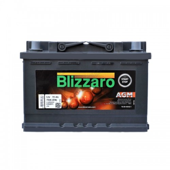 Аккумулятор Blizzaro AGM Start&Stop (L3) 70Ah R+ 760A (EN)