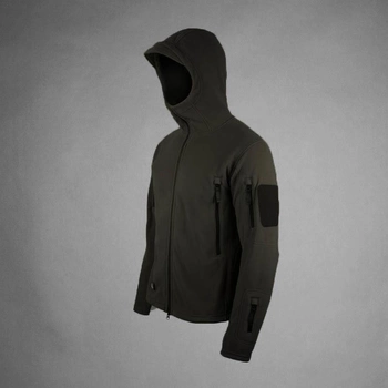 Куртка тактическая LikeS флисовая с капюшоном L Черная ( 6599)